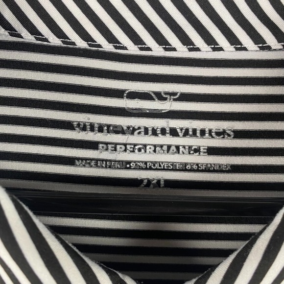 Seton Hall Pirates Polo Mens XXL Black White Vineyard Vines Performance Shirt - Picture 4 of 10